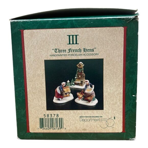 Dept 56 Twelve Days of Christmas Dickens Village III Three French Hens 58378 - Picture 7 of 7